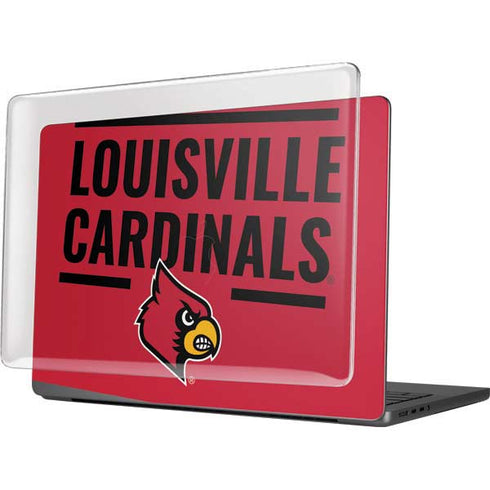 University of Louisville Cardinals Striped MacBook Pro 14in (2021-24) Case plus Skin